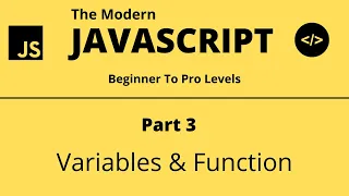 The Modern JavaScript Tutorial Part 3 Variables Function Tech Quick Learner