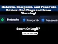 Hetowin Rowgamb Ponzowin Reviews Legit or Scam