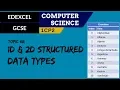76 EDEXCEL GCSE 1CP2 Using one and two-dimensional structured data types