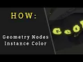 How to change the color of Instances in Blender