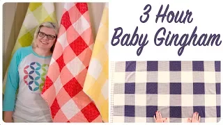 3 Hour Baby Gingham - Easy Baby Quilt