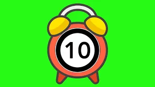 10 Seconds Timer With Buzzer Effect Sound I Green Screen Timer 