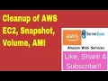 AWS Cleanup of AWS EC2 Snapshot and Volume LAB