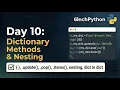 Python Dictionary Methods and Nesting The Professional s Guide to Data Structures Python Tutorial