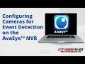 How to configure event detection on Security Camera Systems by AvaEye