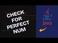How to Check if Integer is Perfect Number in Java 2025