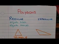 Regular vs Irregular Polygons
