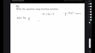 2 6 Function Notation and Linear Functions