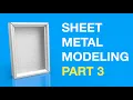 Solidworks Sheet Metal Tutorial for Absolute Beginners Lesson 3 Modeling Exercise Miter Flanges