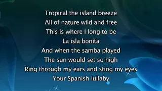 Madonna - La Isla Bonita, Lyrics In Video