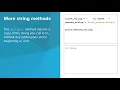 Intro Python - String Methods
