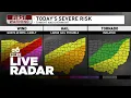 Live Radar Storms approach Central Ohio