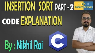Mastering Insertion Sort in C Language Step-by-Step Code Explanation