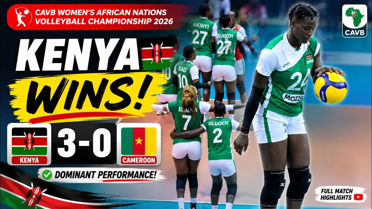 KENYA CRUSHES CAMEROON! 🇰🇪 | Full Match Highlights | CAVB 2026