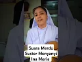 Lagu suara merdu suster menyanyi Ina Maria #rohani #biarawati #suster #menyanyi #katolik #inamaria
