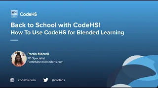 CodeHS Webinar How to Use CodeHS for Blended Learning