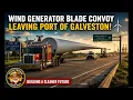 Wind Generator Blade Convoy On The Gulf Freeway 8-1-26