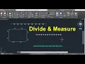 Divide Measure Command in Auto CAD Hindi