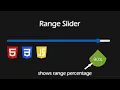 Range Slider with Percentage Revealer - HTML CSS JavaScript