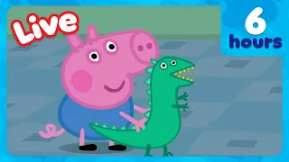 🔴 LIVE: FULL EPISODES George's Adventures! 🐷🦖 Peppa Pig | 12 HOURS OF HD CARTOONS