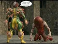 3D Muscle Comics - Rogue Becomes a Muscle Goddess FMG Transformation Comic