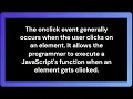 OnClick Event JavaScript Event Handler