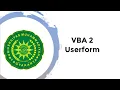 Praktikum Bahasa Pemrograman - Visual Basic for Application Userform