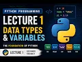 Learn Python from Scratch Lecture 1 Variables and Data Types