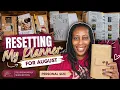 reset with me for august personal size planner setup 8lotus deluxe monthly inserts