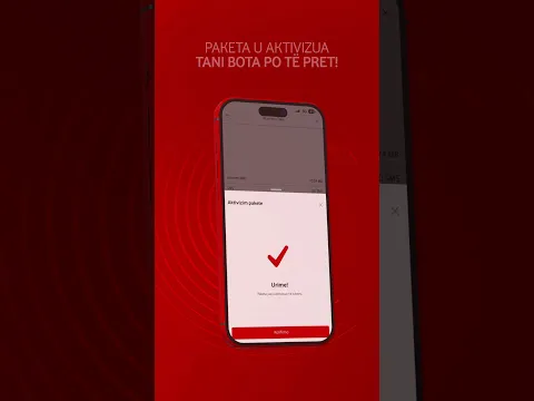 Aktivizo paketa ekskluzive Roaming nga My Vodafone App
