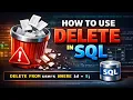 How to use the DELETE Statement in SQL
