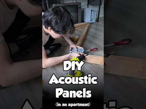 Building DIY acoustic panels in an apartment #diy