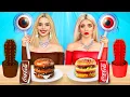 Download Lagu Real vs Chocolate Food CHALLENGE  Last To STOP Eating Wins! Taste Test by RATATA POWER