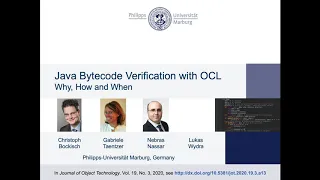 Java Bytecode Verification with OCL - Why How and When