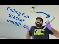 Replacing A Light Fixture With A Ceiling Fan Bracket