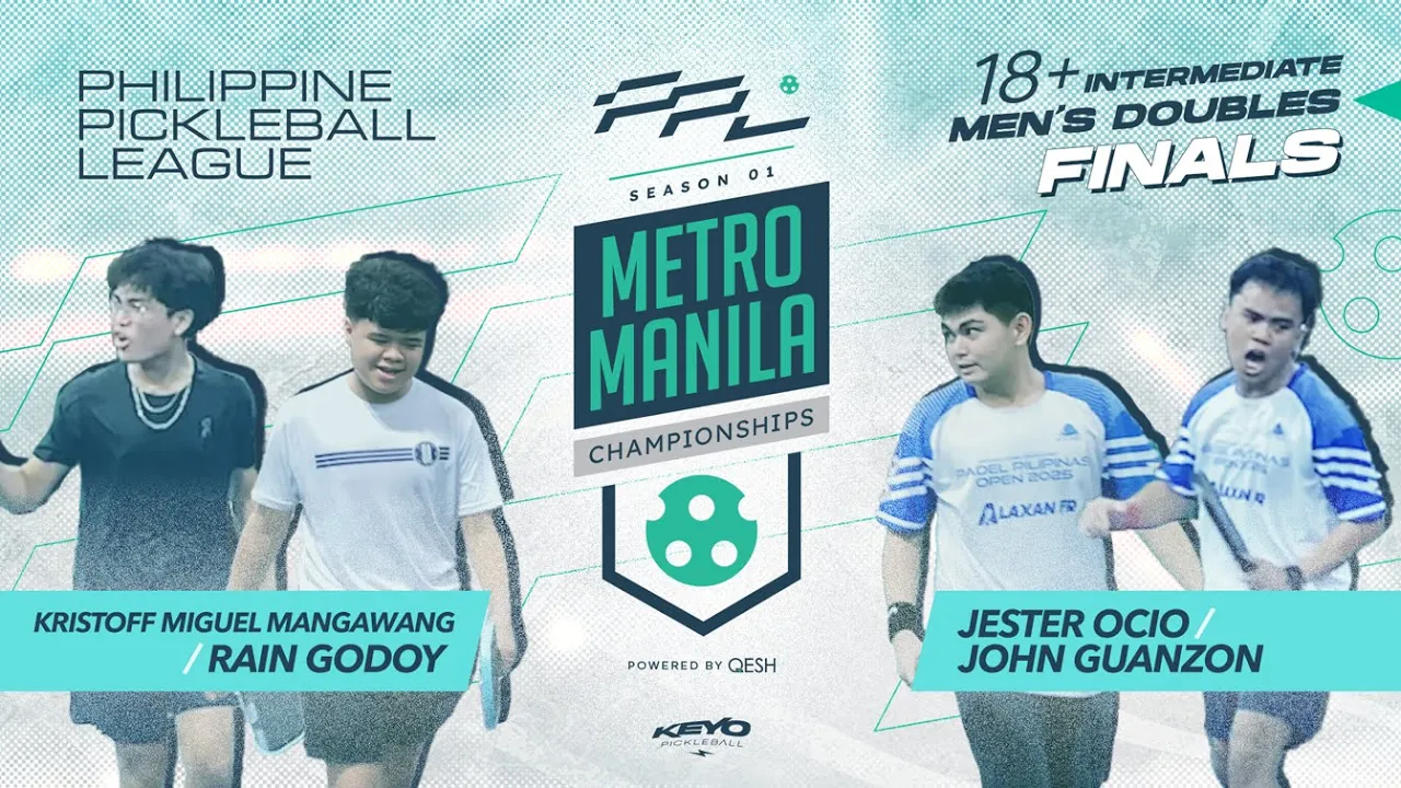 PPL 18+ Men's Doubles Finals (Intermediate) Miguel Mangawang/Rain Godoy vs Jester Ocio/John Guanzon