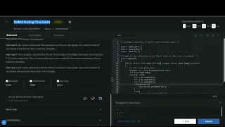 Redistributing Chocolates CodeChef Staters76 JAVA CodeGood