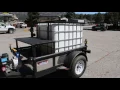 Mile high Water Solutions 275 gallon water trailer