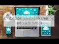 Screen Sharing - embedding