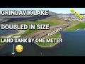 Download Lagu Grindavik Lake that doubled in size due to land subsidence! Here the ground sank by a meter!
