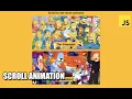 Scroll Animation JavaScript Tutorial How to make Scroll Effect