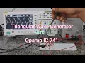 Triangular Wave Generator using Opamp IC 741