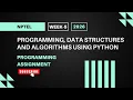 Programming Data Structures and Algorithms Using Python NPTEL Week 5 Assignment Answers 2026