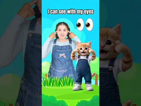 I can see with my eyes kids song 👀 #1million #shortsfeed #nurseryrhymes