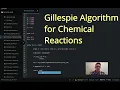 Python Gillespie Algorithm Chemical Reaction Example