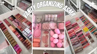 Satisfying ASMR Makeup Vanity Organizing Compilation TikTok Restocking Organizer