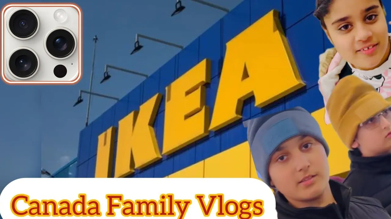 Weekend fun at IKEA - Canada Family Vlogs 2023 1st vlog using iPhone 15 pro max