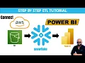 AWS S3 to Snowflake ETL Pipeline Full Tutorial Load Transform Connect to Power BI