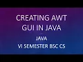 Creating a simple Java GUI application using AWT components