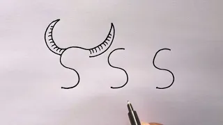 Buffalo Drawing With 555 Number How To Turn 555 In Buffalo Drawing Easy